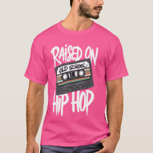 Aufgewachsen auf Old School Hip Hop Kassette Dope T-Shirt