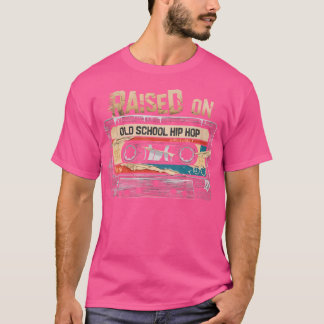 Aufgewachsen auf Old School Hip Hop Tshirt Cassett