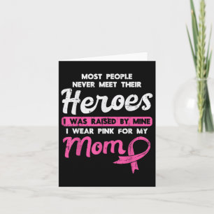 Aufgewachsen durch mein Heroenrosa für Mama Brustk Karte