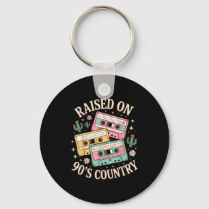 Aufgewachsen mit Country-Musik der 90er Jahre Retr Schlüsselanhänger