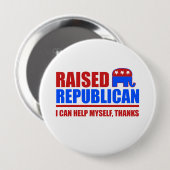 Aufgewachsen Republikaner. Ich kann mir selbst hel Button (Vorne & Hinten)