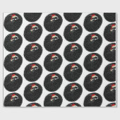 Aufgewachsene Pangolin Weihnachten schwarz-weiß Geschenkpapier (Flach)