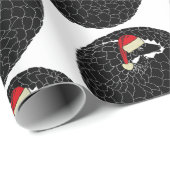 Aufgewachsene Pangolin Weihnachten schwarz-weiß Geschenkpapier (Rolleneckpunkt)