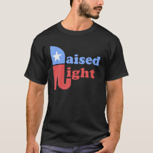 Aufgewachsene rechte republikanische Elefant Retro T-Shirt