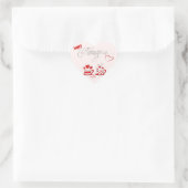 Aufgewachsene Valentinkleber für Kaffeeliebhaber Herz-Aufkleber (Tasche)