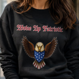 Aufgewacht Amerikanisches Patriotisches Morgen-Spi Sweatshirt