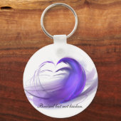 Aufgeweckt, aber nicht zerbrochen schlüsselanhänger (Vorderseite)