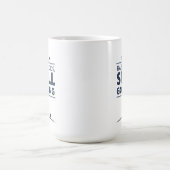 Aufgezogene Kinder Golfen immer noch Moderner Golf Kaffeetasse (Mittel)