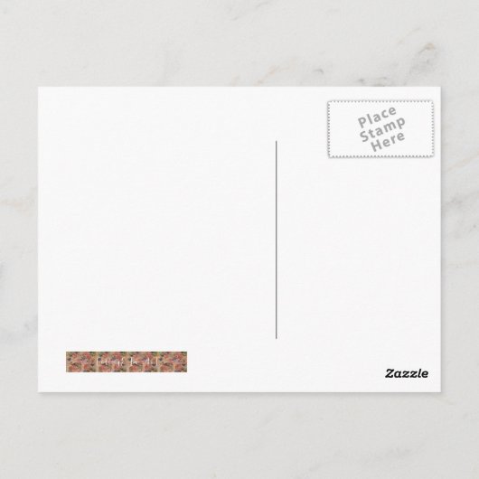 Aufgliederung ~ Vintage amerikanische Kunst Postkarte (Rückseite)