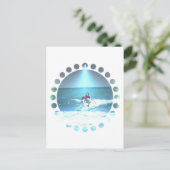 Aufgreifen der Surf Postkarte (Stehend Vorderseite)
