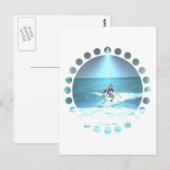 Aufgreifen der Surf Postkarte (Vorne/Hinten)