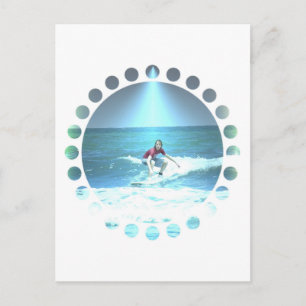 Aufgreifen der Surf Postkarte