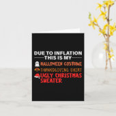 AUFGRUND DER INFLATION, DAS IST mein Halloween-Ern Karte (Gelbe Blume)