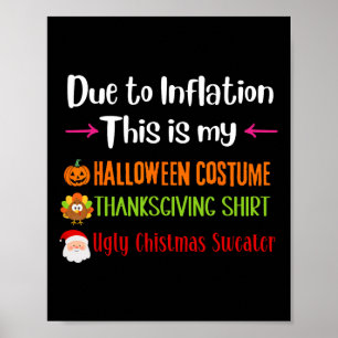 Aufgrund der Inflation ist das mein Halloween-Ernt Poster