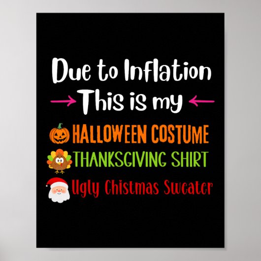 Aufgrund der Inflation ist das mein Halloween-Ernt Poster (Vorne)