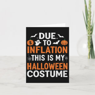 Aufgrund der Inflation ist das mein Halloween-Kost Karte