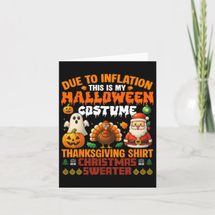Aufgrund der Inflation ist das mein Halloween-Kost Karte