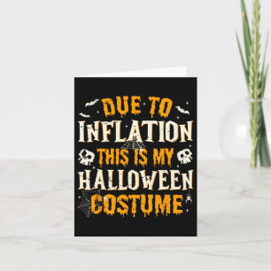 Aufgrund der Inflation ist das mein Halloween-Kost Karte