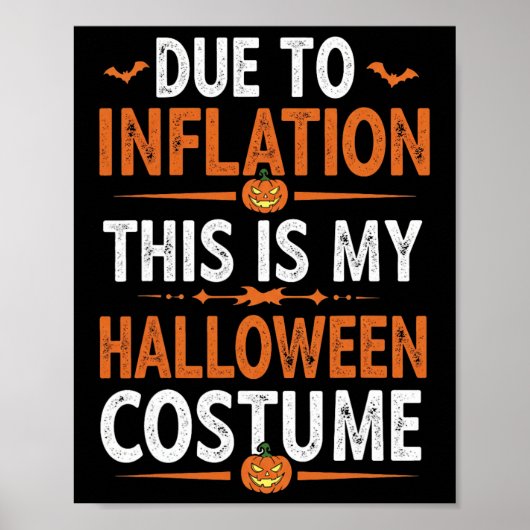 Aufgrund der Inflation ist das mein Halloween-Kost Poster (Vorne)