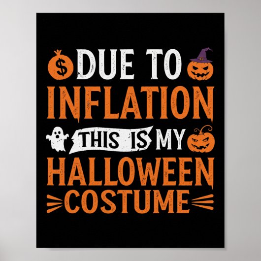 Aufgrund der Inflation ist das mein Halloween-Kost Poster (Vorne)