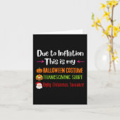 Aufgrund der Inflation ist dies mein Halloween-Ern Karte (Gelbe Blume)