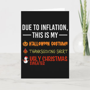 Aufgrund der Inflation ist dies mein Halloween-Ern Karte