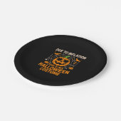 Aufgrund der Inflation ist dies mein Halloween Pappteller (Schrägansicht)