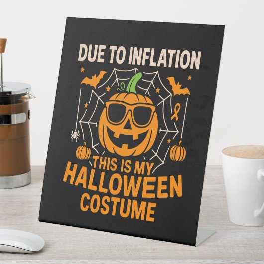 Aufgrund der Inflation ist dies mein Halloween Sockelschild (In Situ)