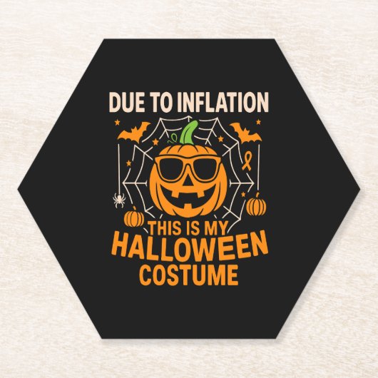 Aufgrund der Inflation ist dies mein Halloween Untersetzer (Vorderseite)