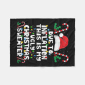 Aufgrund der Inflation ist dies mein hässlicher We Fleecedecke (Vorderseite (Horizontal))