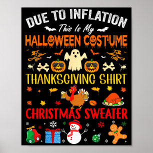 Aufgrund der Inflation ist dies mein lustiges Hall Poster