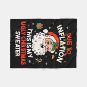 Aufgrund der Inflation ist dies meine Ugly Sweater Fleecedecke (Vorderseite (Horizontal))