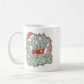 Aufgrund der Inflation lustige hässliche Weihnacht Kaffeetasse (Links)