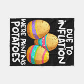 Aufgrund der Inflation malen wir Kartoffeln Fleecedecke (Vorderseite (Horizontal))