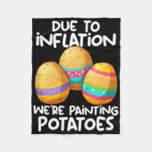 Aufgrund der Inflation malen wir Kartoffeln Fleecedecke (Vorderseite)
