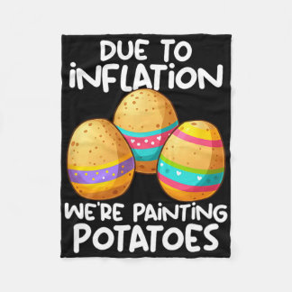 Aufgrund der Inflation malen wir Kartoffeln Fleecedecke