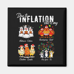 Aufgrund der Inflation, mein Halloween-Erntedankfe Magnet