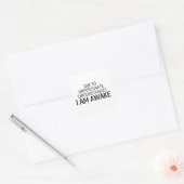 Aufgrund unglücklicher Umstände bin ich wach Quadratischer Aufkleber (Umschlag)