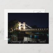 Aufhängebrücke Postkarte (mit Text) (Vorne/Hinten)