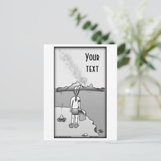Aufhängen der Postkarte (Stehend Vorderseite)