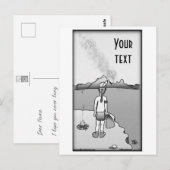 Aufhängen der Postkarte (Vorne/Hinten)