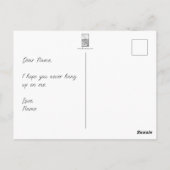 Aufhängen der Postkarte (Rückseite)