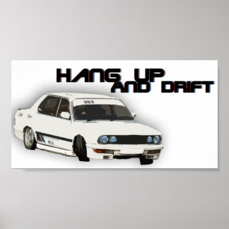 Aufhängen und Driften Poster