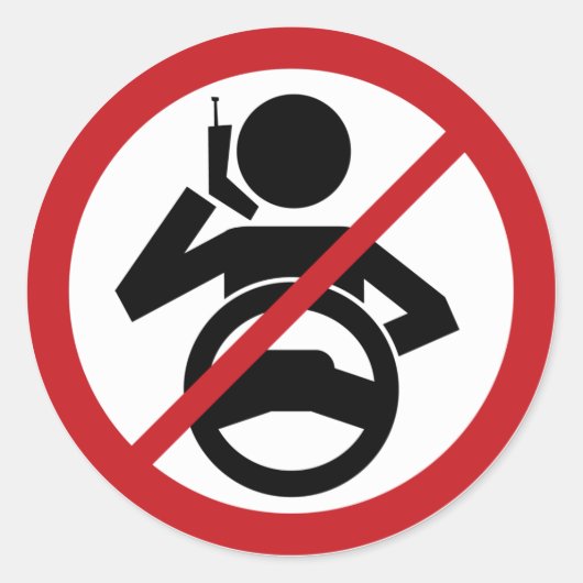 Aufhängen und fahren runder aufkleber (Vorderseite)