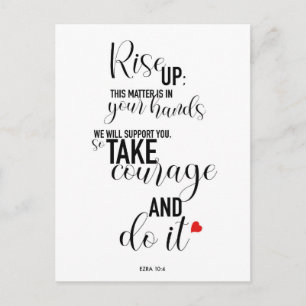 "Aufheben" Anführungskarte lange Version Postkarte