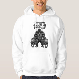 Aufheben bis gebrochen Hoodie - Hardcore Gorilla G