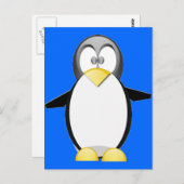 Aufheben eines Penquins Postkarte (Vorne/Hinten)