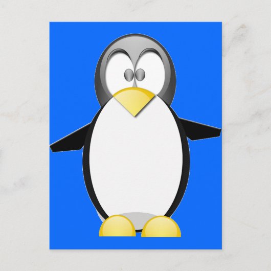 Aufheben eines Penquins Postkarte (Vorderseite)