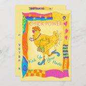 Aufheben Ihrer Heels Kick Power Einladung (Vorne/Hinten)