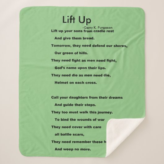 AUFHEBEN SHERPADECKE (Vorderseite)